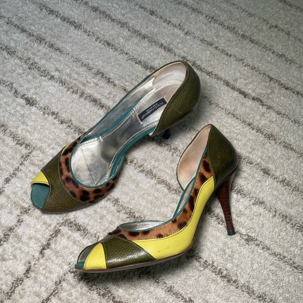 Dolce & Gabbana Multi-Color Heels EU size 39 - Picture 12 of 13
